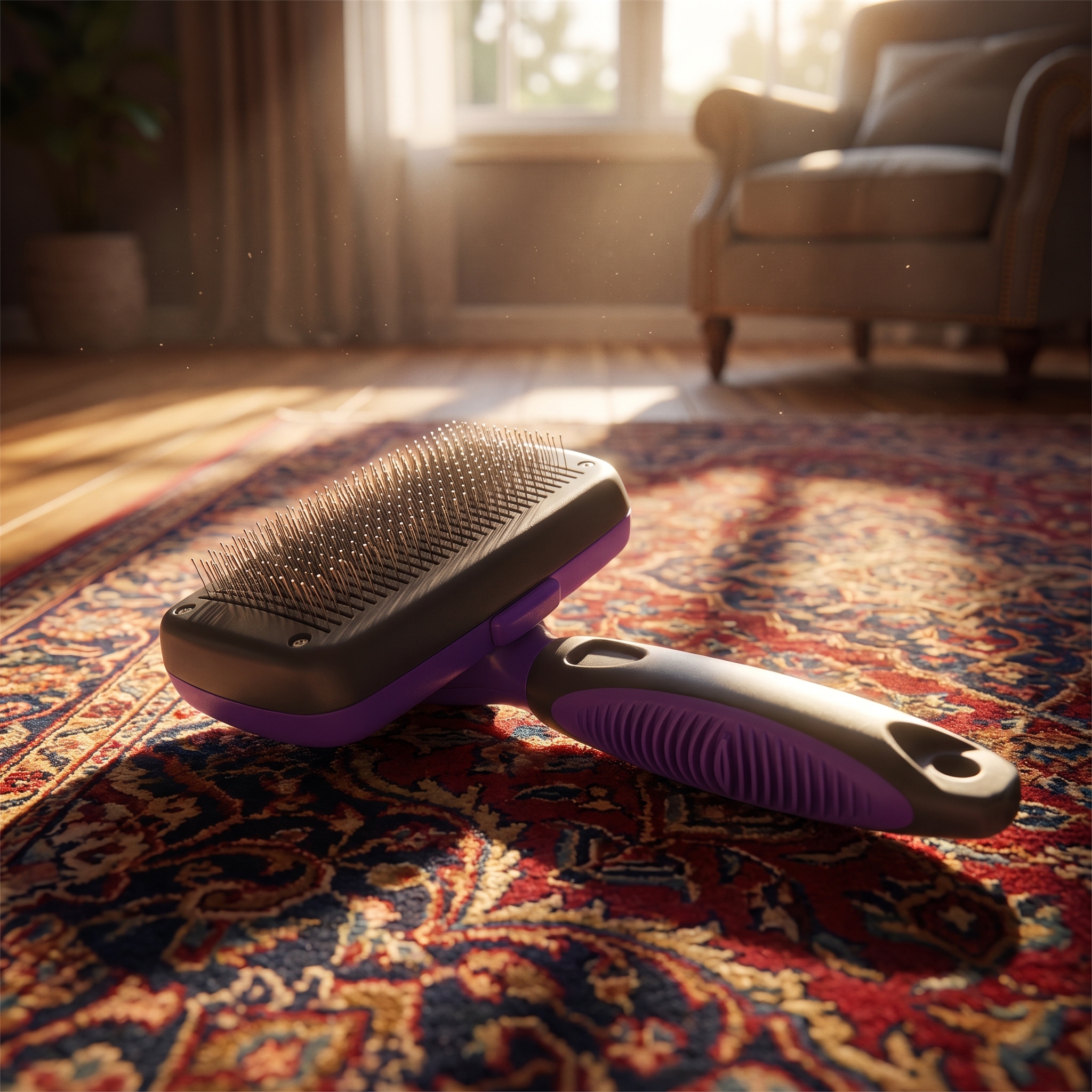 Ravebook Self-Cleaning Slicker Brush for Dogs