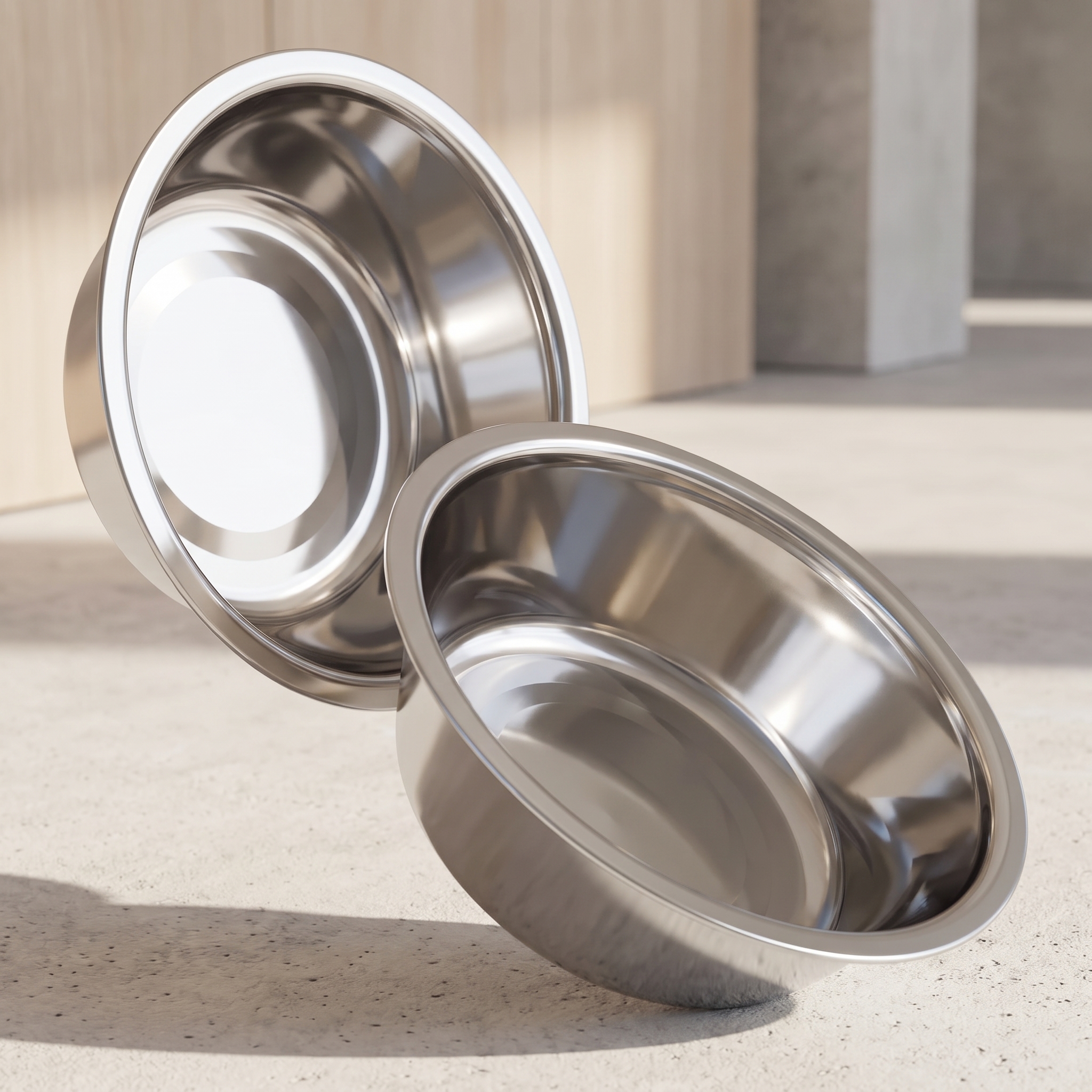 Ravebook Stainless Steel Non-Slip Dog Bowl Set 2-Pack