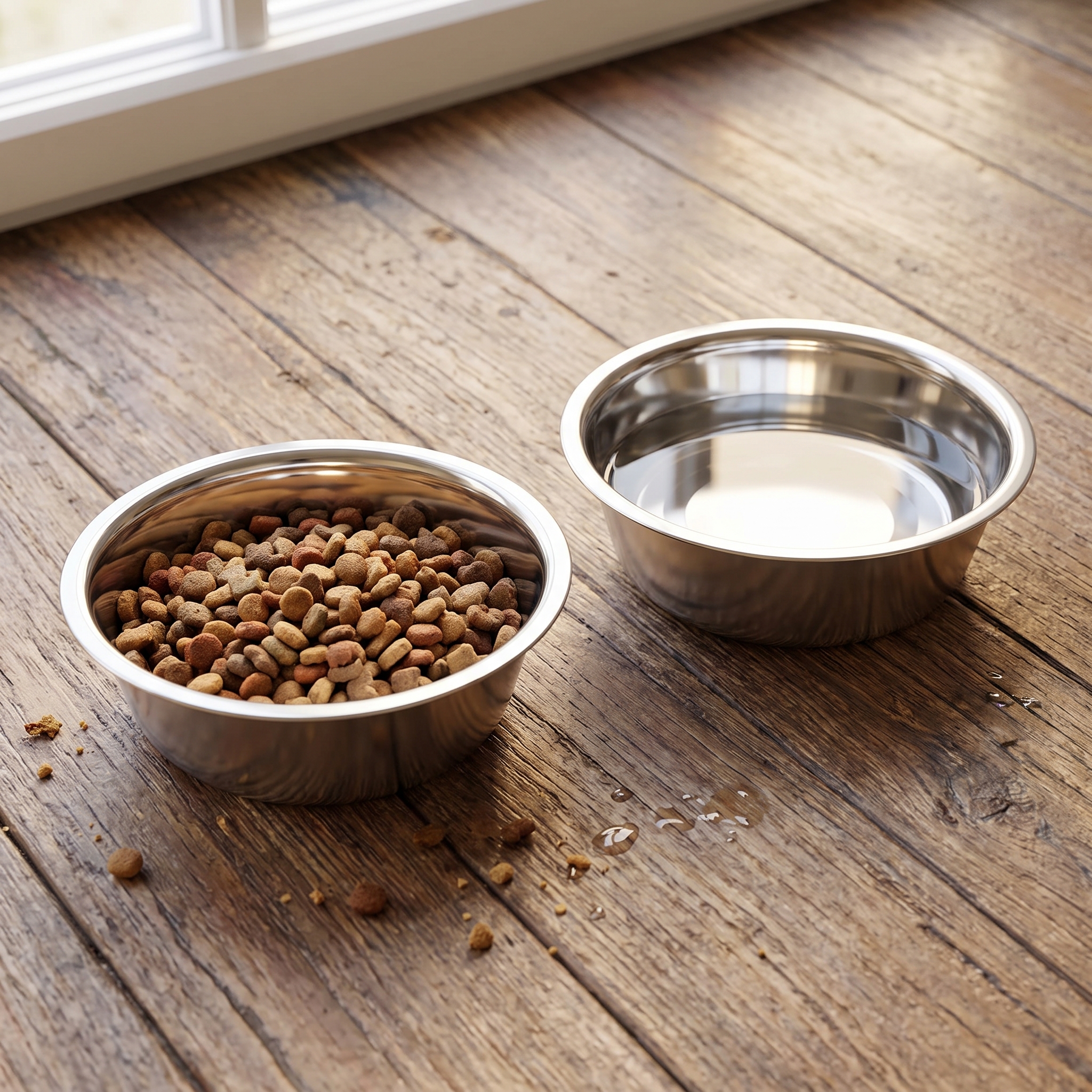 Ravebook Stainless Steel Non-Slip Dog Bowl Set 2-Pack